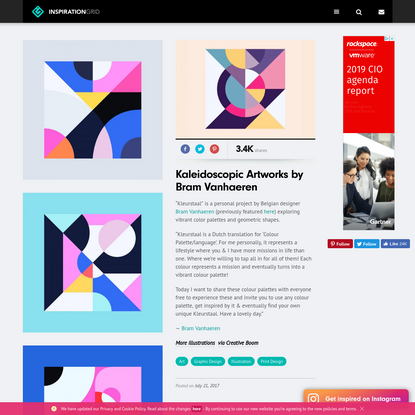 Kaleidoscopic Artworks by Bram Vanhaeren - Inspiration Grid | Design Inspiration