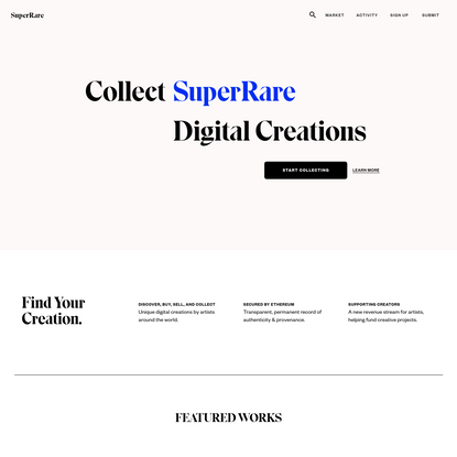 SuperRare - Join the social, creative economy on Ethereum