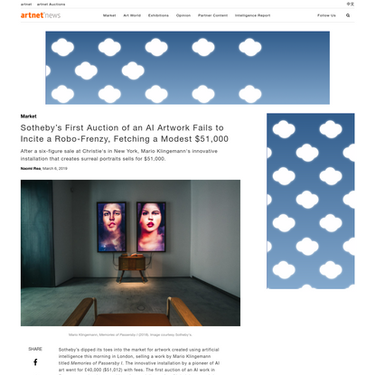 Sotheby's First Auction of an AI Artwork Fails to Incite a Robo-Frenzy, Fetching a Modest $51,000 | artnet News