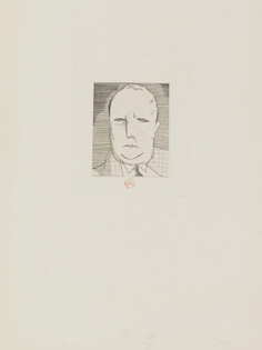 Jean-Émile Laboureur: Petit portrait de l'artiste, 1928