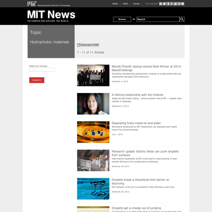 Hydrophobic materials | MIT News