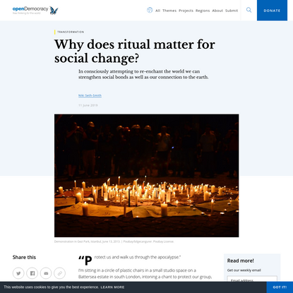 Why does ritual matter for social change?