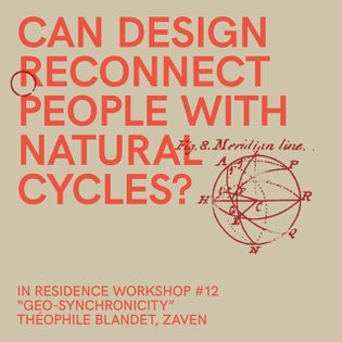 IN RESIDENCE WORKSHOP #12 "GEO-SYNCHRONICITY" | THÉOPHILE BLANDET+ ZAVEN | @matera2019 - ECoC | JULY 25th-28th 2019 | Apply ...