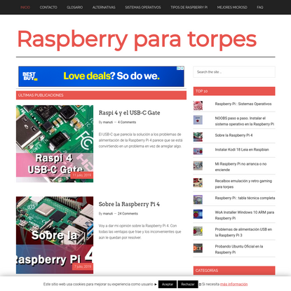 Raspberry para torpes - pero para torpes, torpes