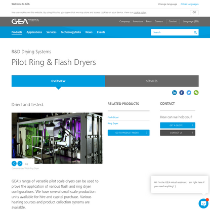 Pilot Ring &amp; Flash Dryers