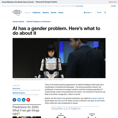 AI has a gender problem. Here's what to do about it