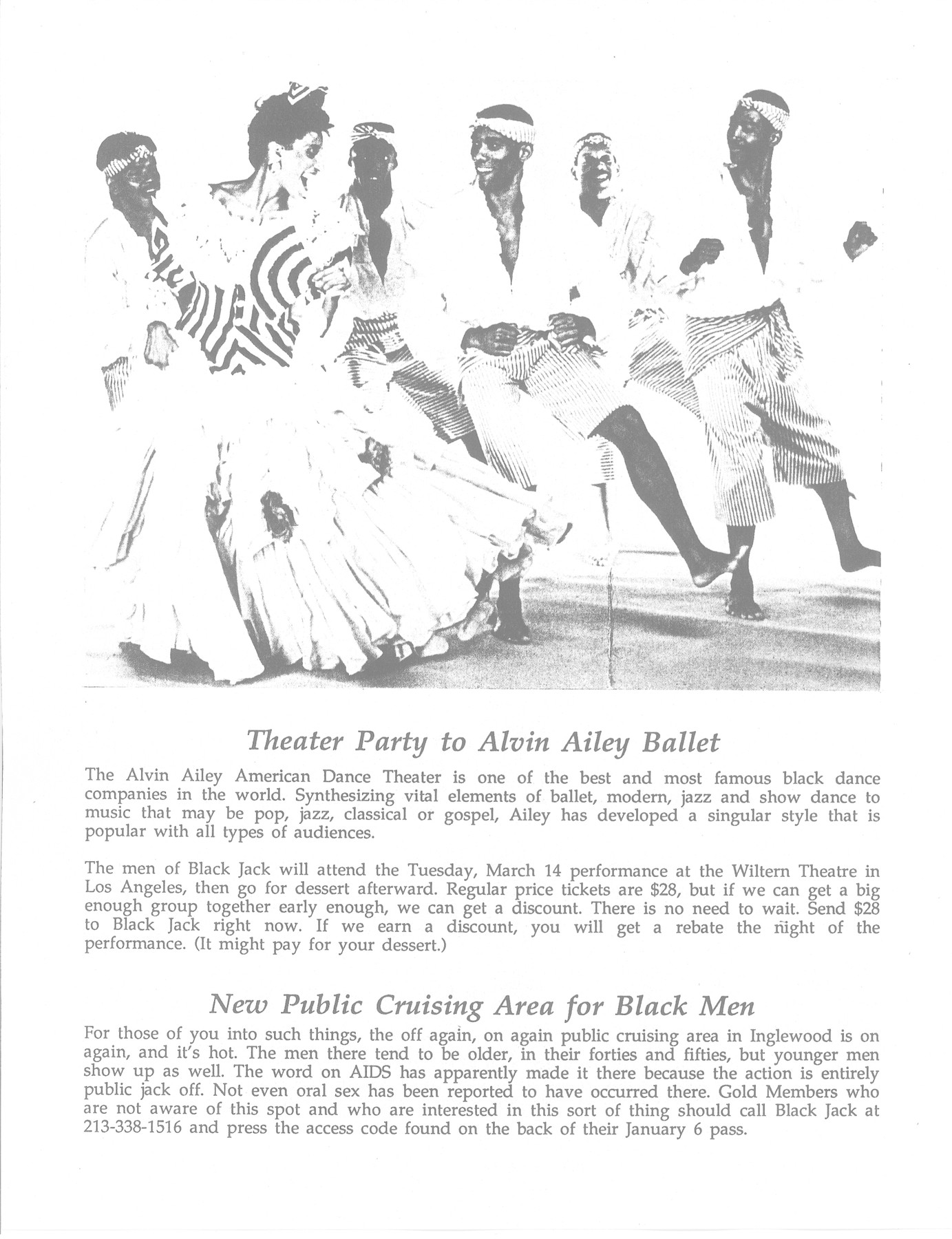 Black Jack Newsletter ca.1988