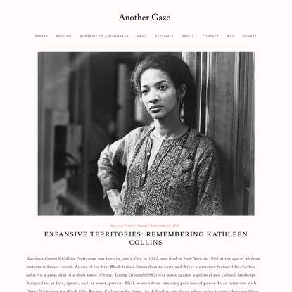 Expansive Territories: Remembering Kathleen Collins - Another Gaze: A Feminist Film Journal