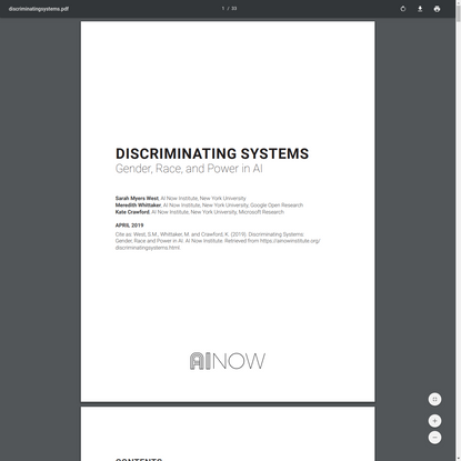 Discriminating Systems