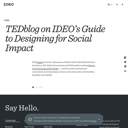 TEDblog on IDEO's Guide to Designing for Social Impact