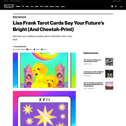 Lisa Frank Tarot Cards Say Your Future’s Bright (And Cheetah-Print)