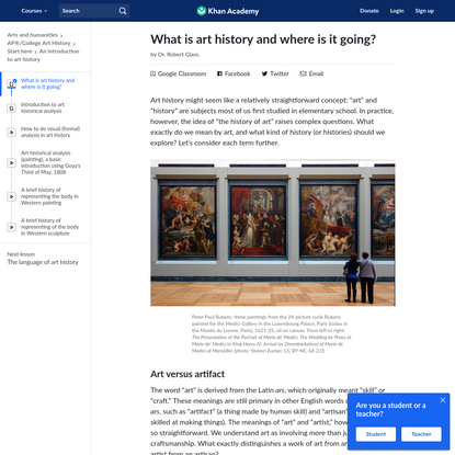 What is art history and where is it going? (article) | Khan Academy