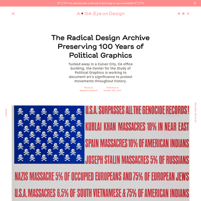 The Radical Design Archive Preserving 100 Years of Political Graphics