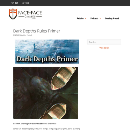 Dark Depths Rules Primer – magic.facetofacegames.com
