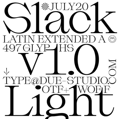 Massimiliano Vitti on Instagram: “News 📢 Slack Light is finally completed. It will be released on July 13, 2020. Stay tuned!...