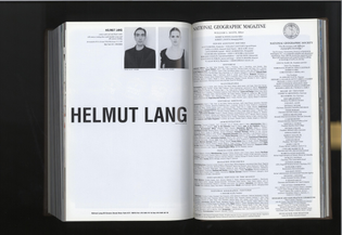 Helmut Lang in National Geographic