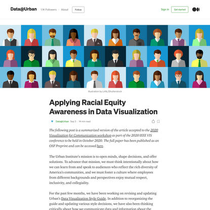 Applying Racial Equity Awareness in Data Visualization
