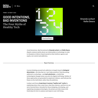 Good Intentions, Bad Inventions