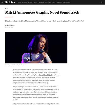 Mitski Announces Graphic Novel Soundtrack