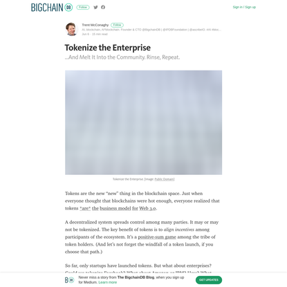 Tokenize the Enterprise - The BigchainDB Blog