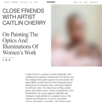 Close Friends With Artist Caitlin Cherry