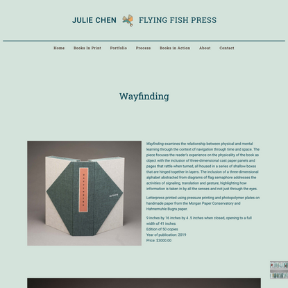 Wayfinding – Julie Chen | Flying Fish Press