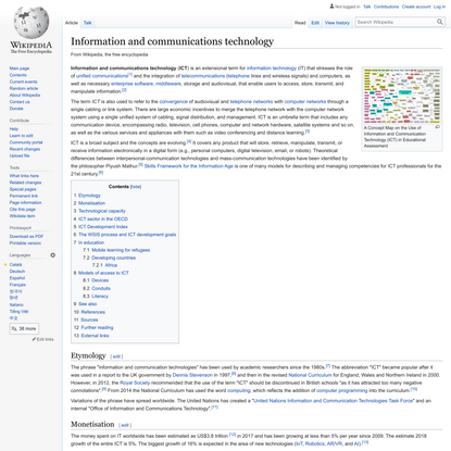 Information and communications technology - Wikipedia