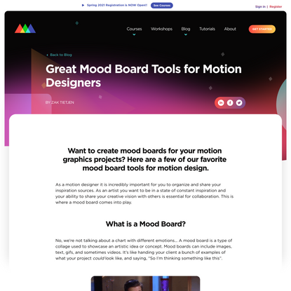 Great Mood Board Tools for Motion Designers