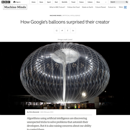 How Google's balloons surprised their creator - BBC Future