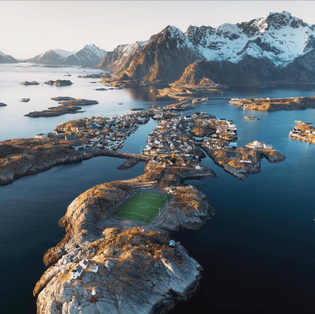 Lofoten Islands Soccer Pitch