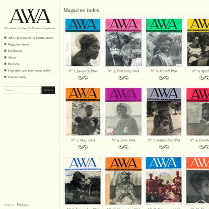 Magazine index – AWA Magazine