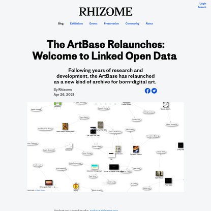 The ArtBase Relaunches: Welcome to Linked Open Data