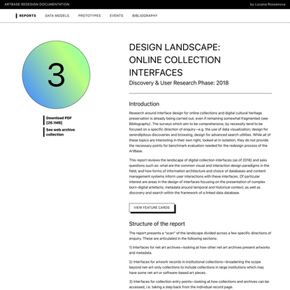 ArtBase Redesign Documentation–Report 3
