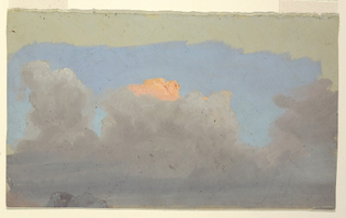 Cloud study, Frederic Edwin Church, 1860–70, Smithsonian: Cooper Hewitt, Smithsonian Design Museum