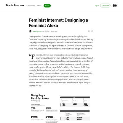 Feminist Internet: Designing a Feminist Alexa