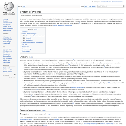 System of systems - Wikipedia