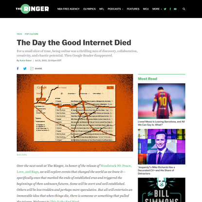 The Day the Good Internet Died - The Ringer