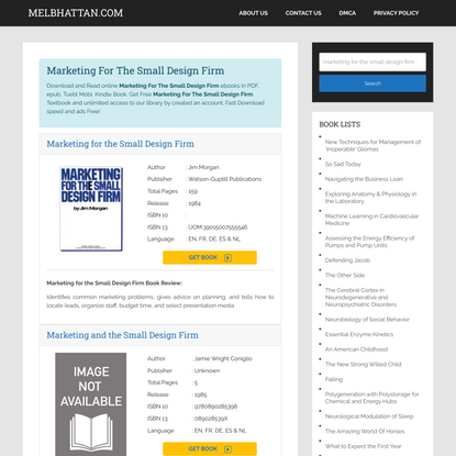 Marketing For The Small Design Firm ebook PDF | Download and Read Onli