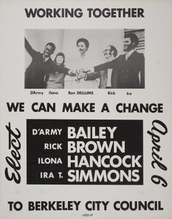 Berkeley City Council election poster (1971)