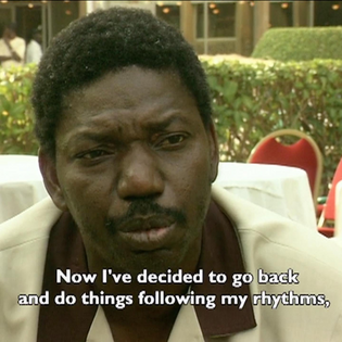 The late Idrissa Ouédraogo in the documentary Ouaga, Capitale du Cinéma (2000), dir. Mohamed Challouf. 