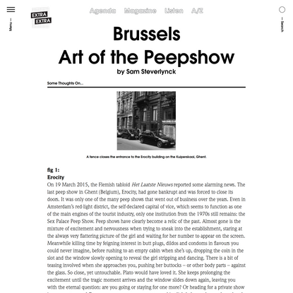 Art of the Peepshow - Extra Extra Magazine