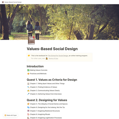 Values-Based Social Design
