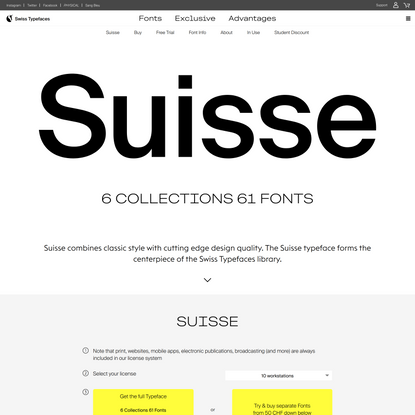 Suisse – Swiss Typefaces