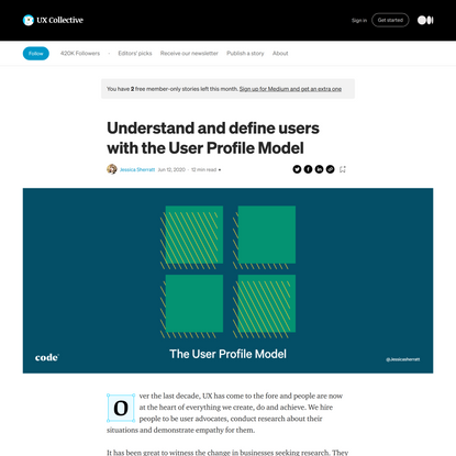 Understand and define users with the User Profile Model