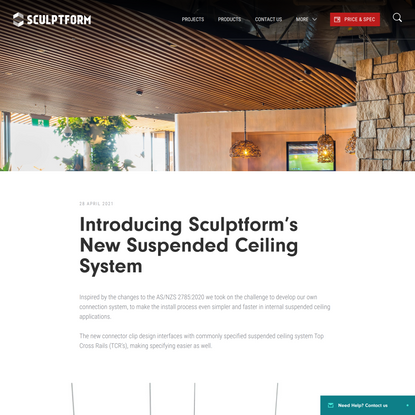 Introducing Sculptform’s New Suspended Ceiling System - Sculptform