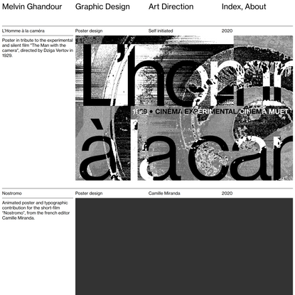 MELVIN GHANDOUR – GRAPHIC DESIGN &amp; ART DIRECTION
