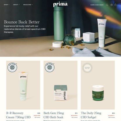 Shop Recovery | prima