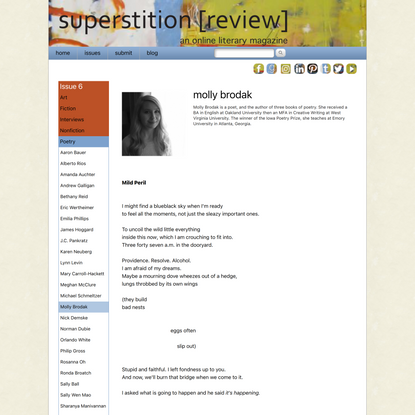 Three poems by Molly Brodak | Superstition Review