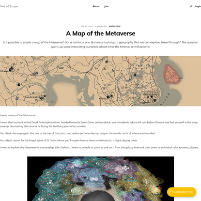A Map of the Metaverse