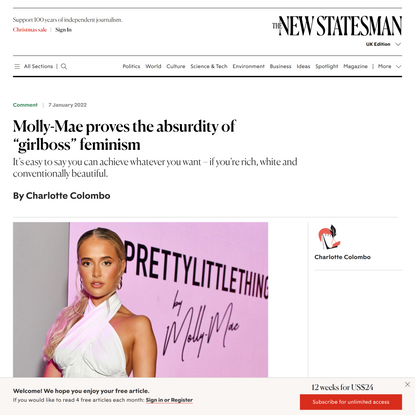 Molly-Mae proves the absurdity of “girlboss” feminism